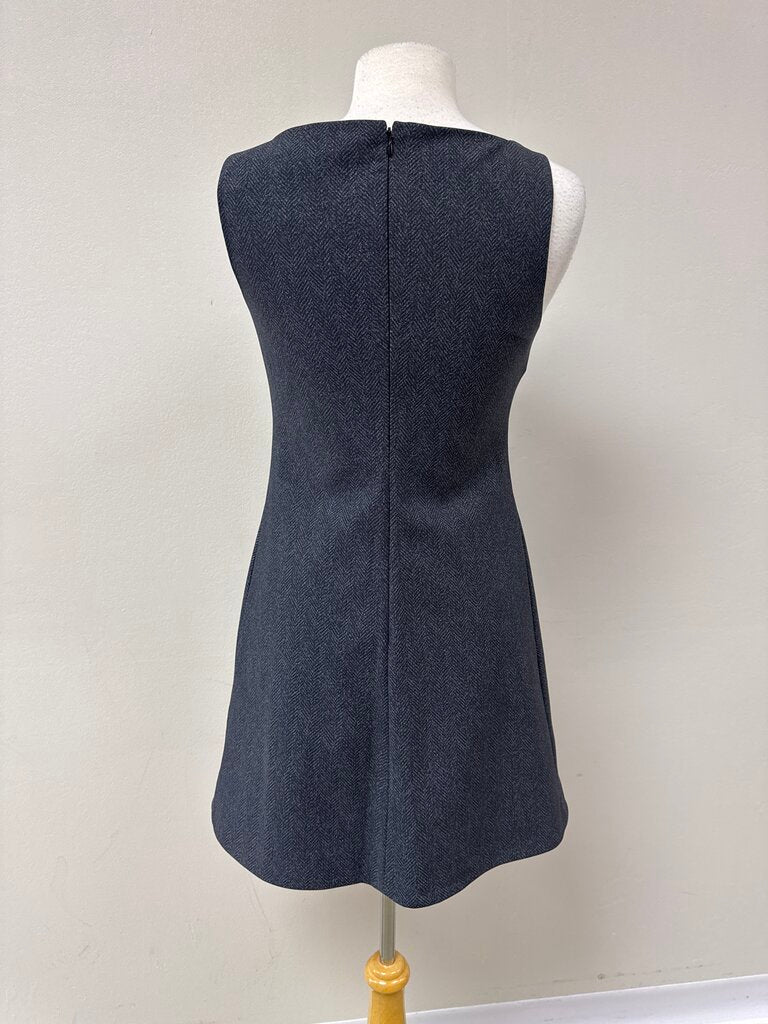 Theory Grey Herringbone Dress