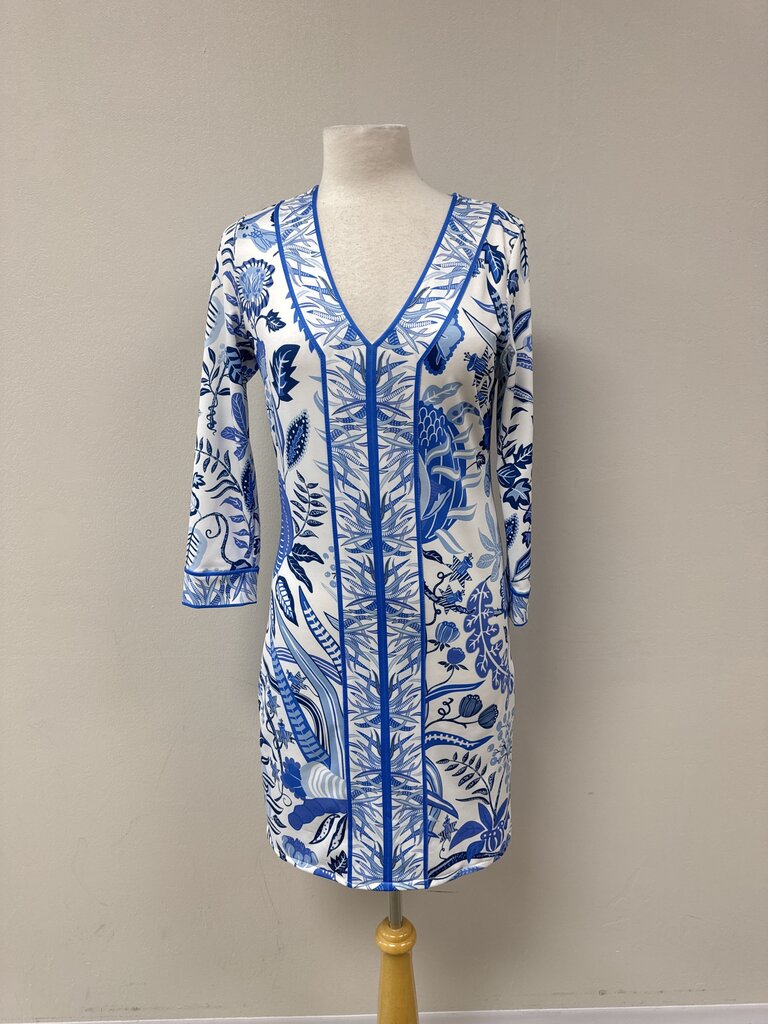 Gretchen Scott Blue Floral Dress