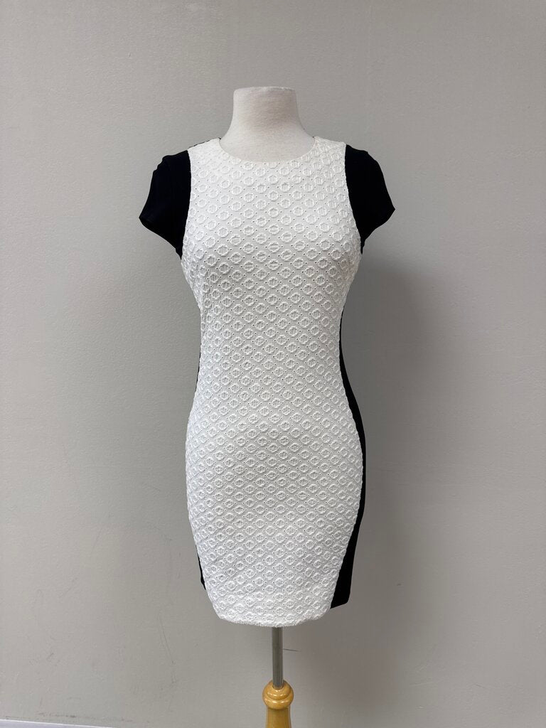 DVF Black and White Eyelet Dress NWT