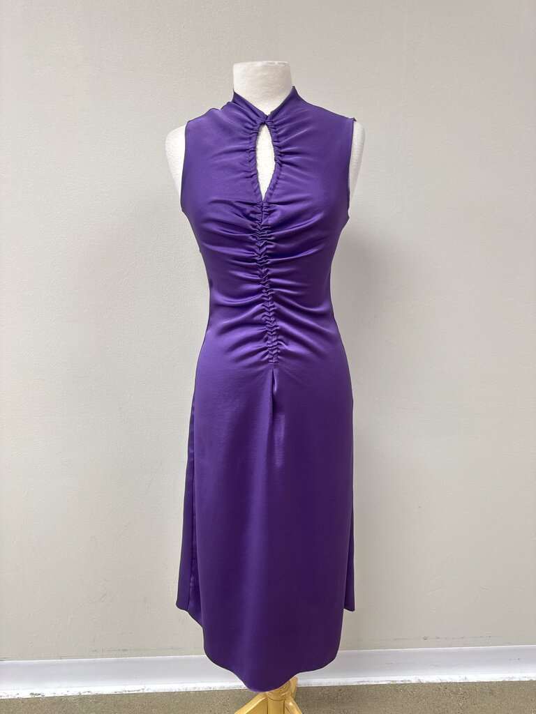 Sandro Purple Ruched Titanic Dress