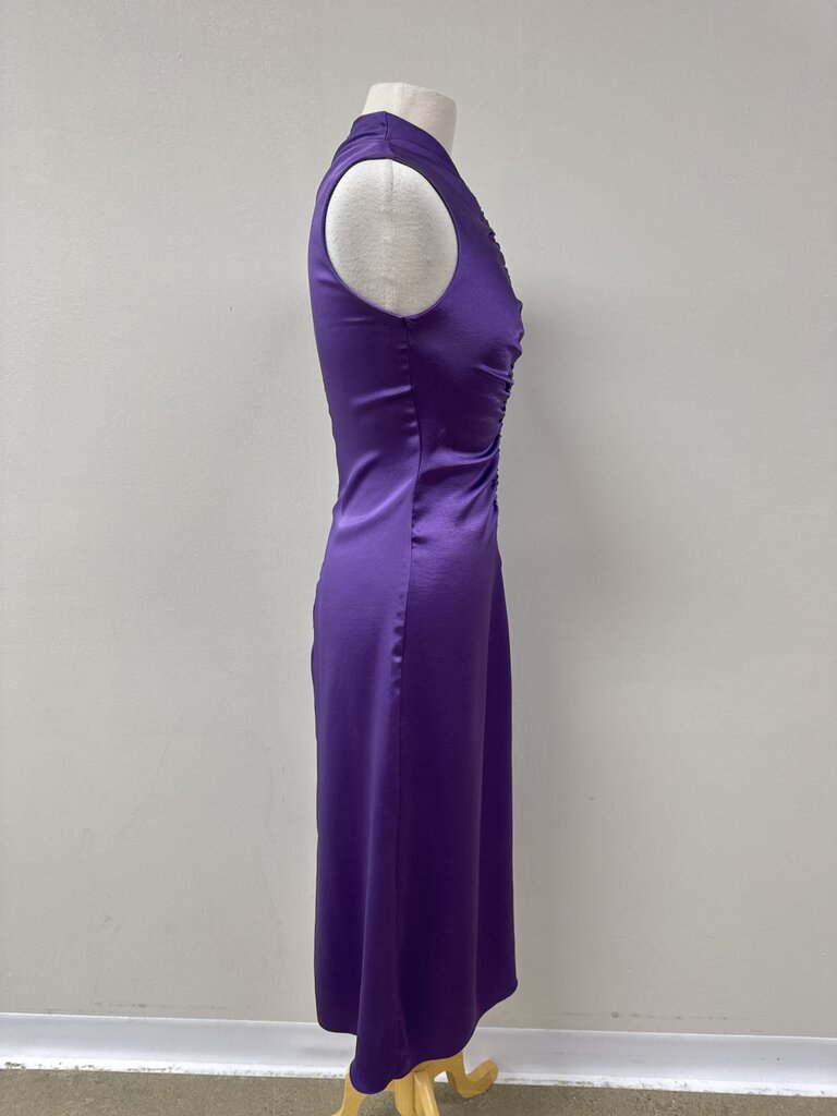 Sandro Purple Ruched Titanic Dress