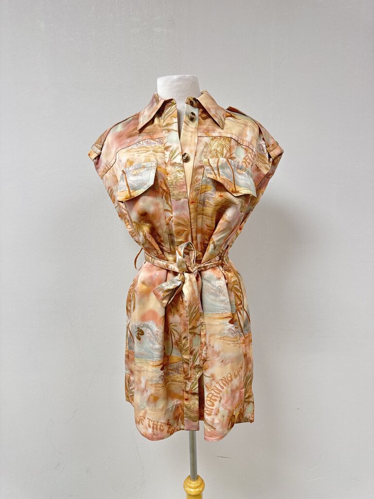 Zimmermann Pink Hawaiian Dress