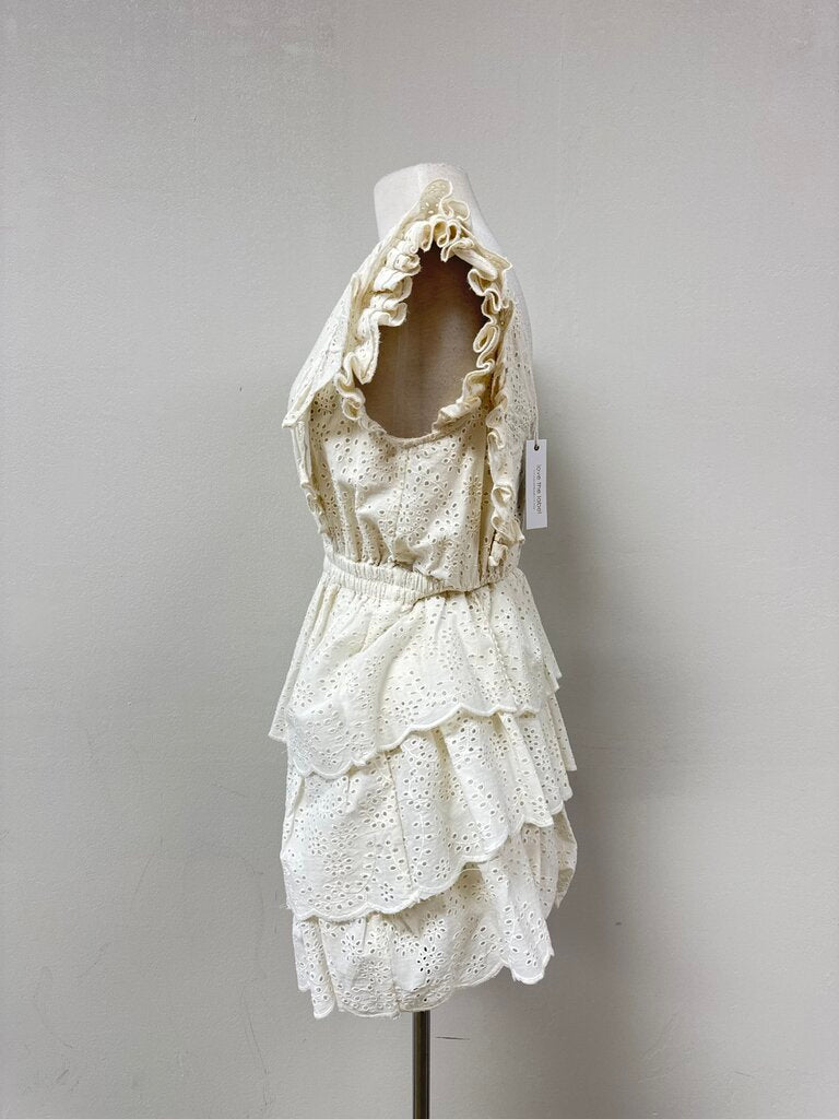 Love the Label Ecru Eyelet Dress NWT