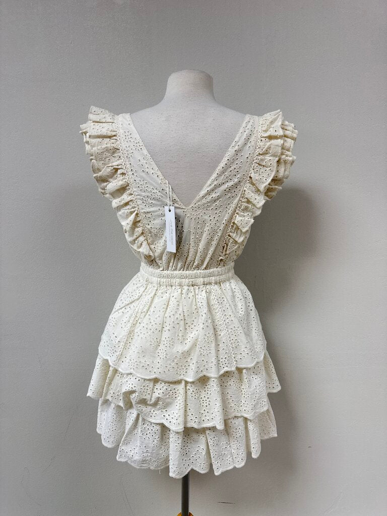 Love the Label Ecru Eyelet Dress NWT