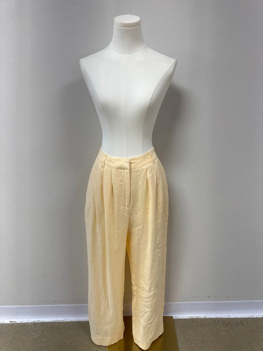 Posse Butter Yellow Linen Trouser