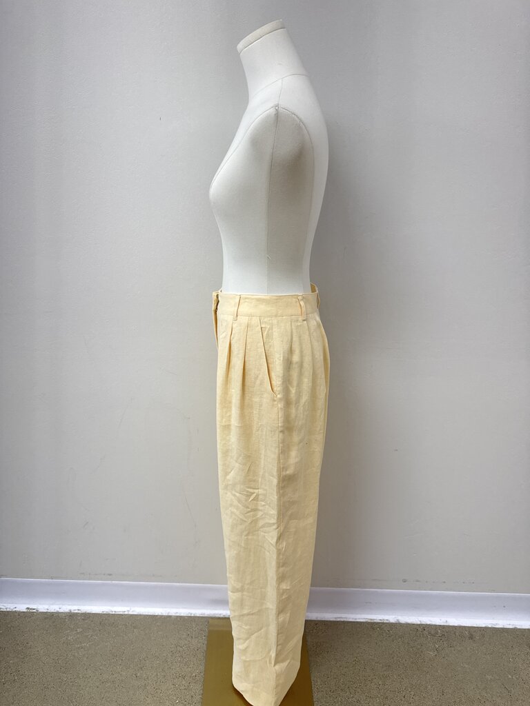 Posse Butter Yellow Linen Trouser