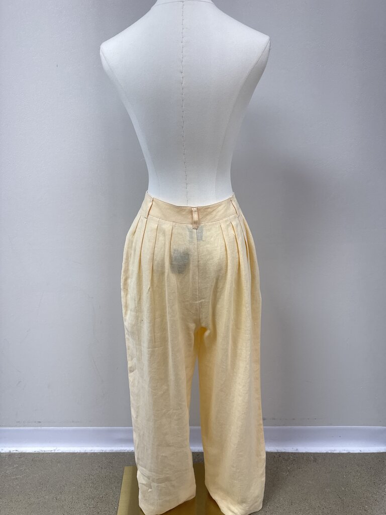 Posse Butter Yellow Linen Trouser
