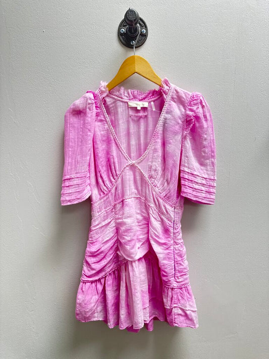 LoveShackFancy V-Neck Tie Dye Dress