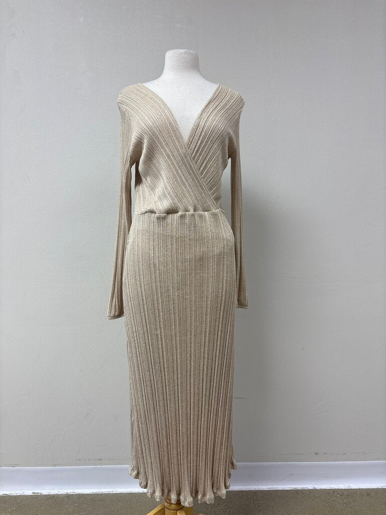 MNG Metallic Knit Dress