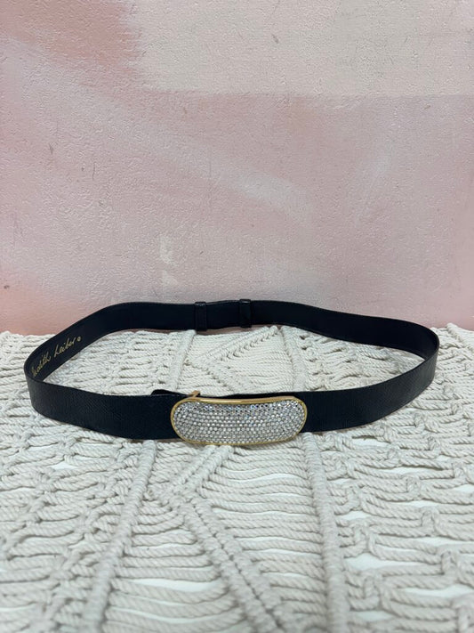 Judith Leiber Crystal Leather Belt