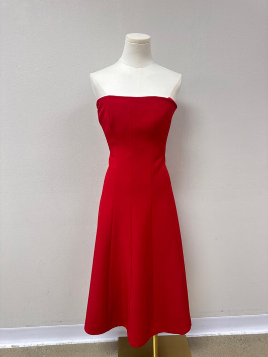 Halston Strapless Column Dress NWT