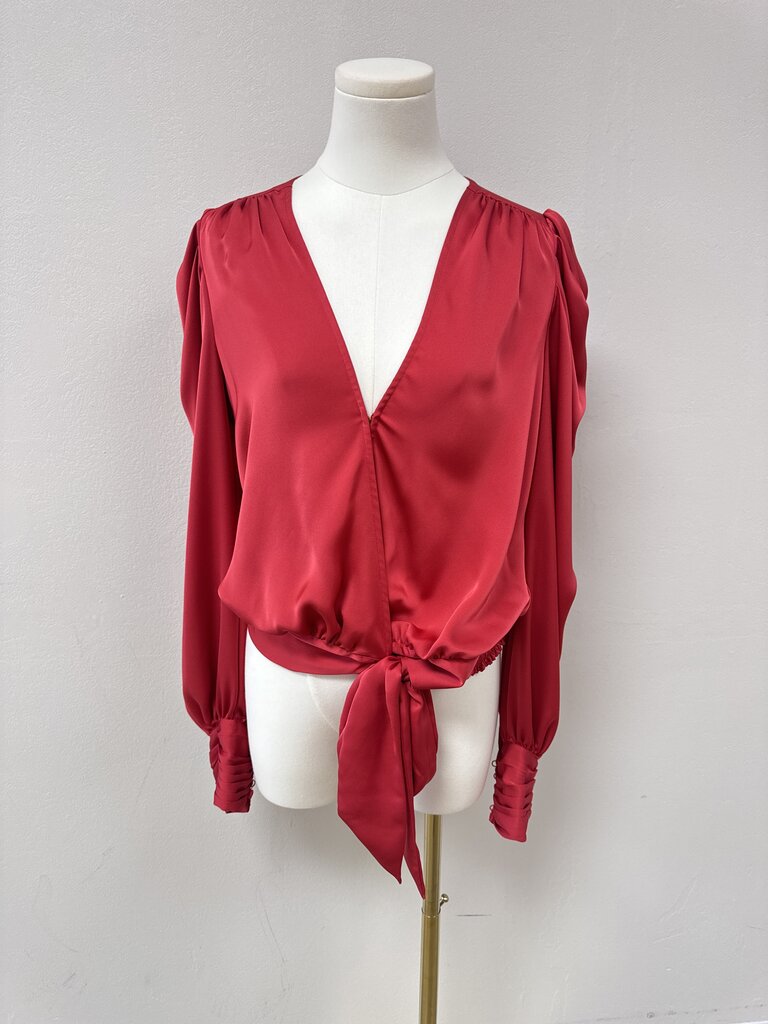 Ramy Brook Wrap Long Sleeve Top