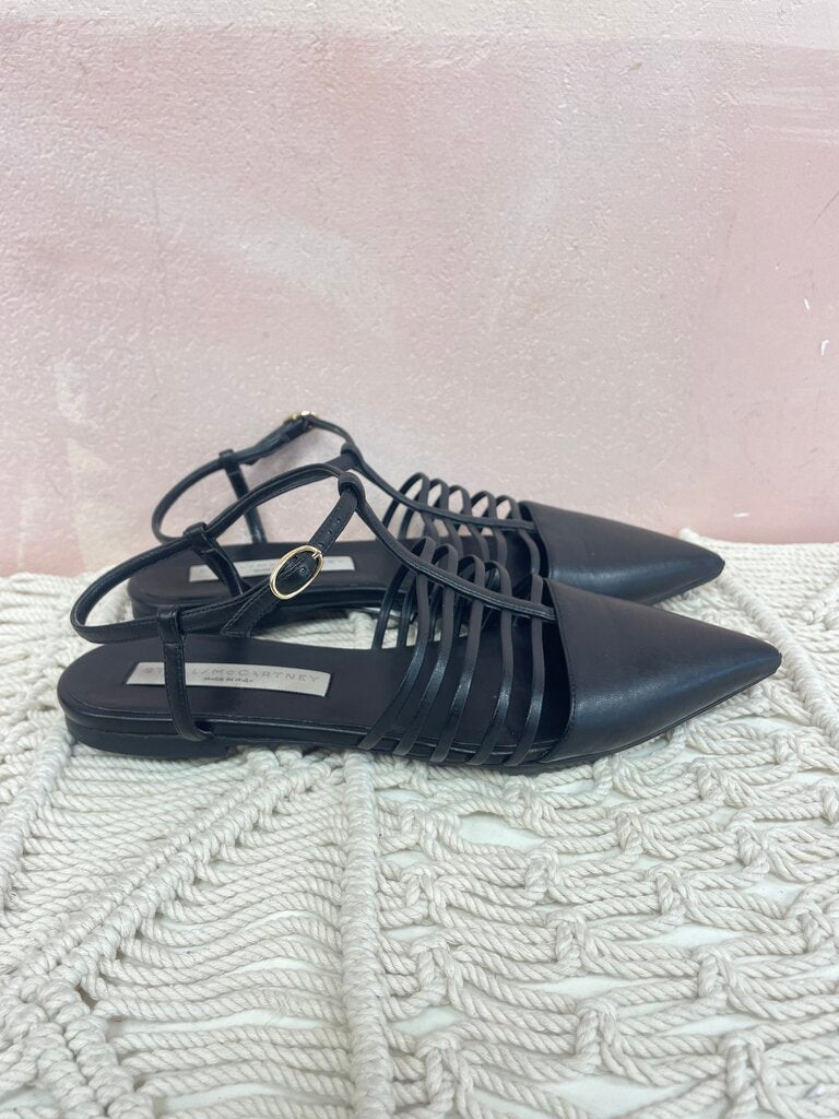Stella McCartney Pointed Toe Slingback Leather Flat (Original $695)