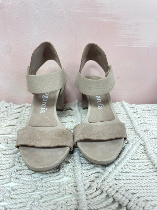 Pedro Garcia Suede Block Heel Sandal
