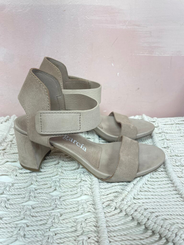 Pedro Garcia Suede Block Heel Sandal