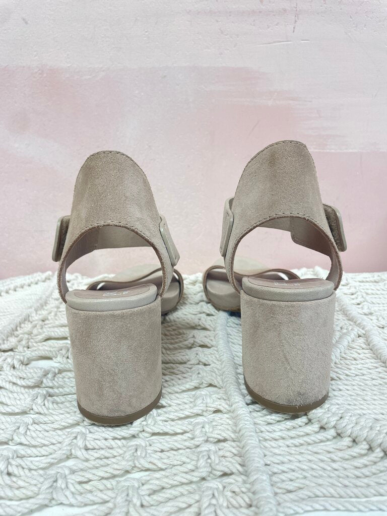 Pedro Garcia Suede Block Heel Sandal