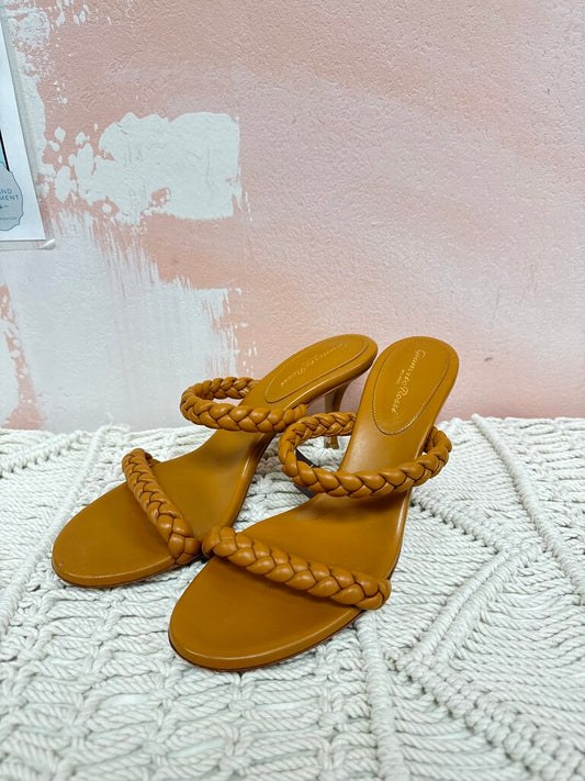 Gianvito Rossi Braided Block Heel Sandal