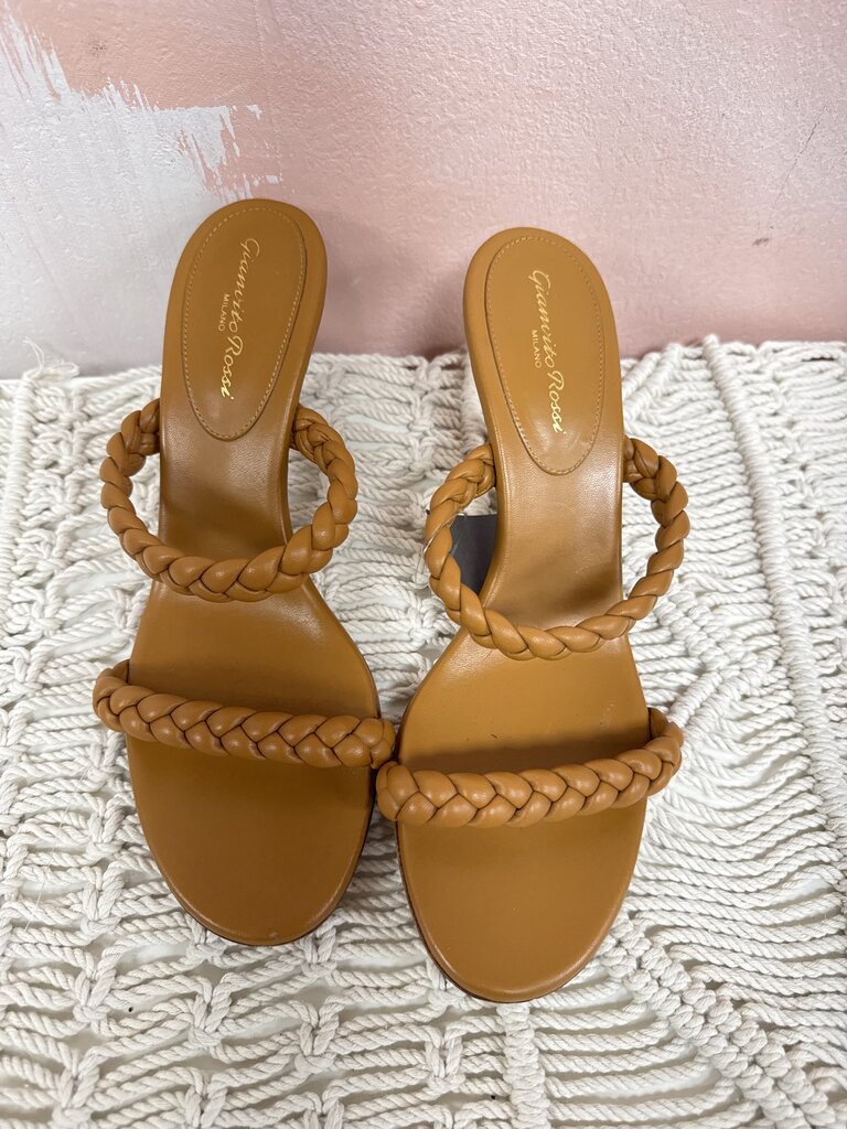 Gianvito Rossi Braided Block Heel Sandal