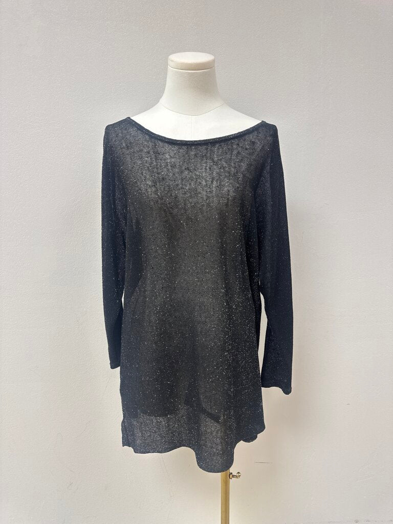 Eileen Fisher Sheer Shimmer Top