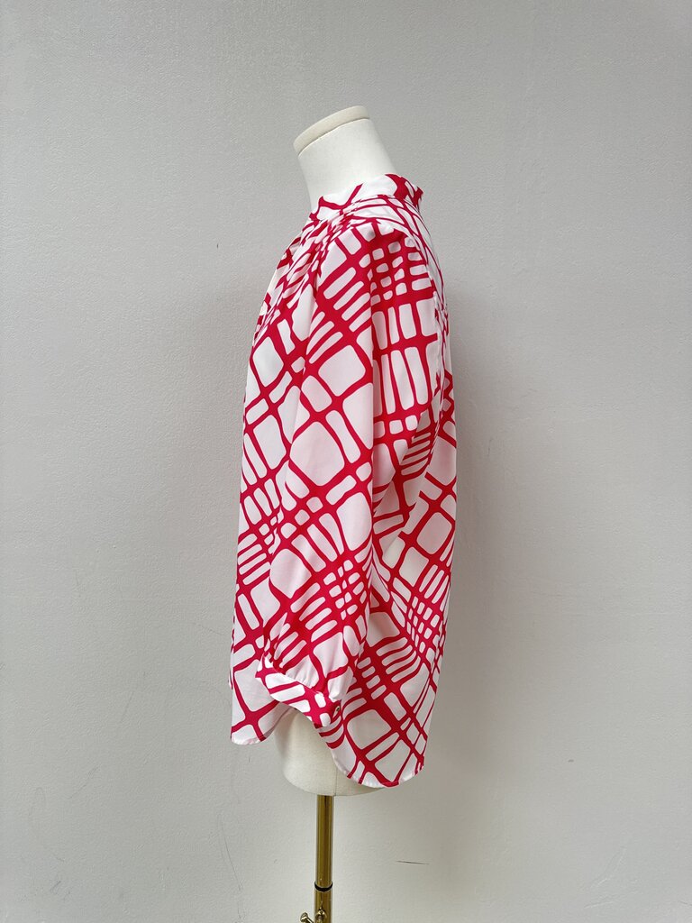 Elizabeth McKay Geometric Print Blouse