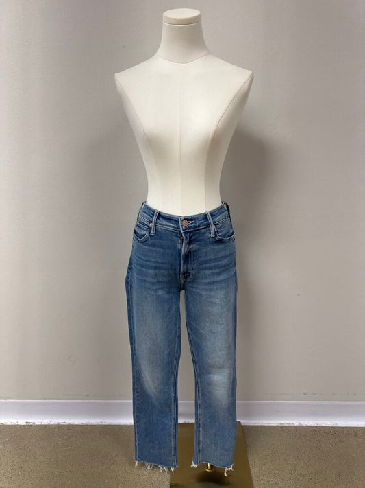 Mother Fray Hem Jean