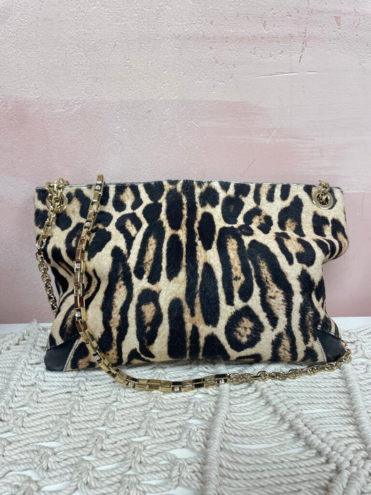Jimmy Choo Animal Print Pony Hair Alexia Shoulder Bag