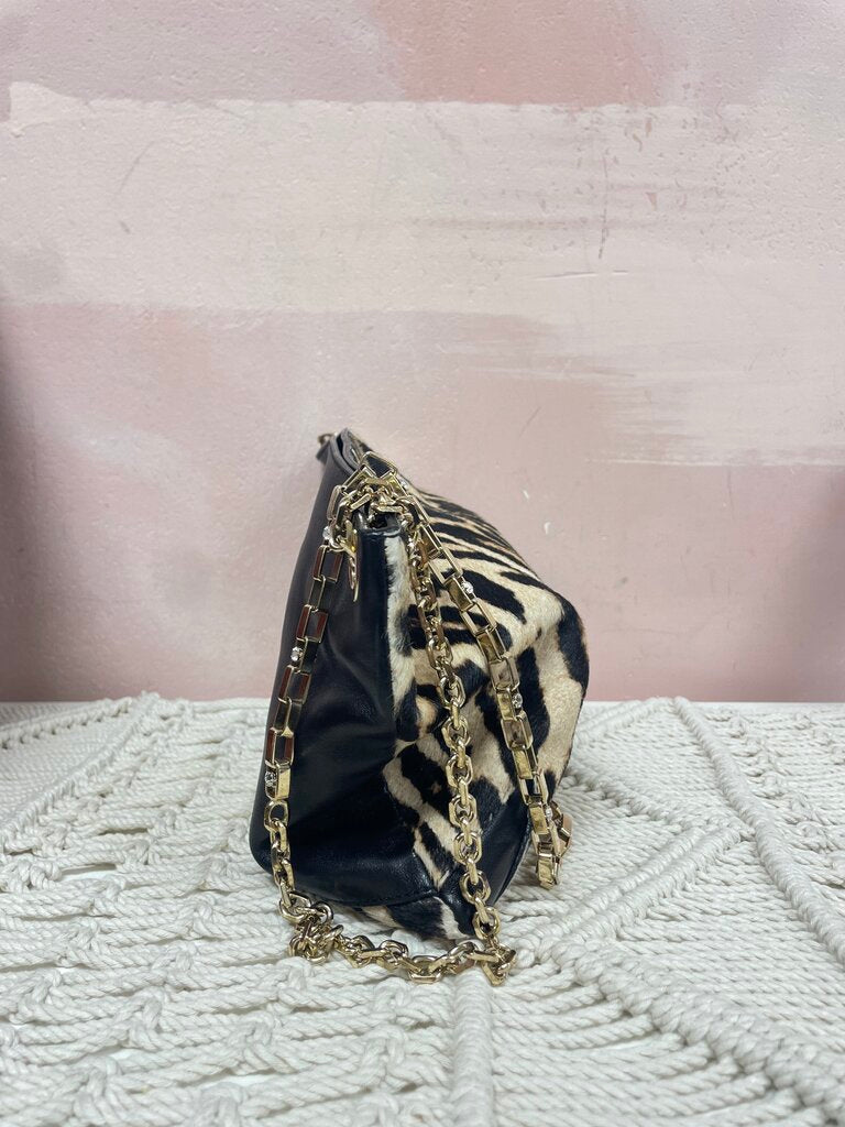 Jimmy Choo Animal Print Pony Hair Alexia Shoulder Bag