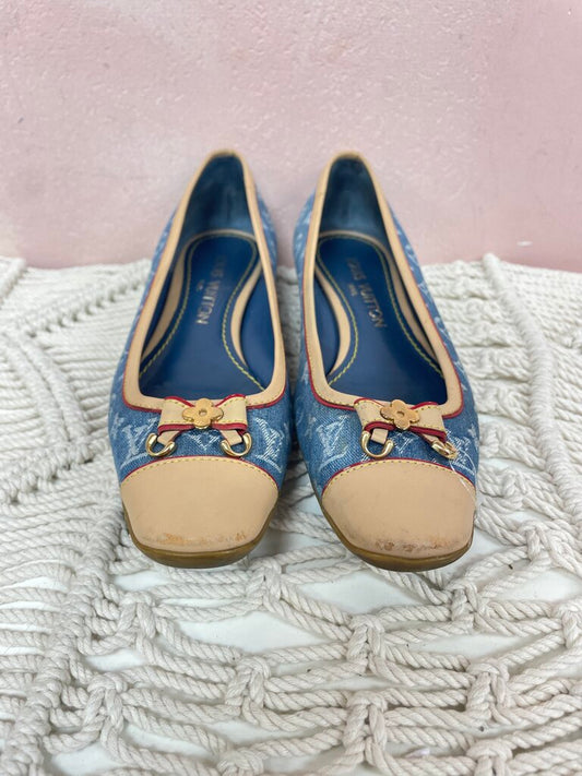 Louis Vuitton Monogram Denim Ballet Flat (As Is)