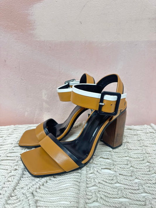 Pierre Hardy Tan Block Heel Sandal