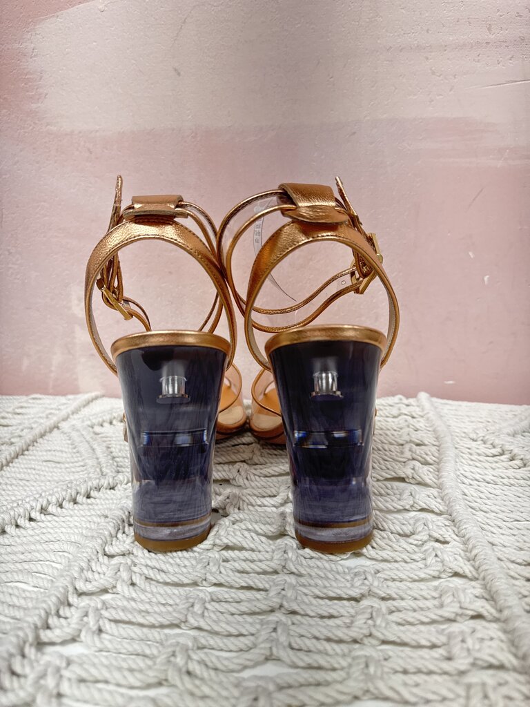 Veronica Beard PVC Clear Wedge Heel