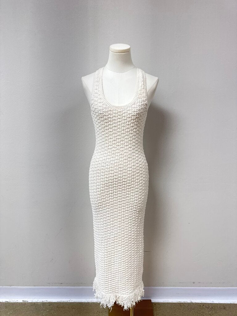 A.L.C. Cream Knit Maxi Tank Dress
