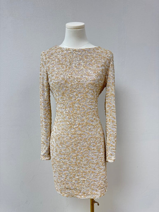 Dress the Population Gold Sequin Dress
