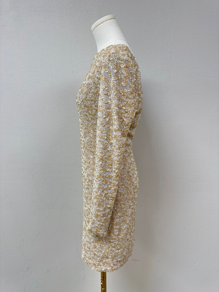 Dress the Population Gold Sequin Dress