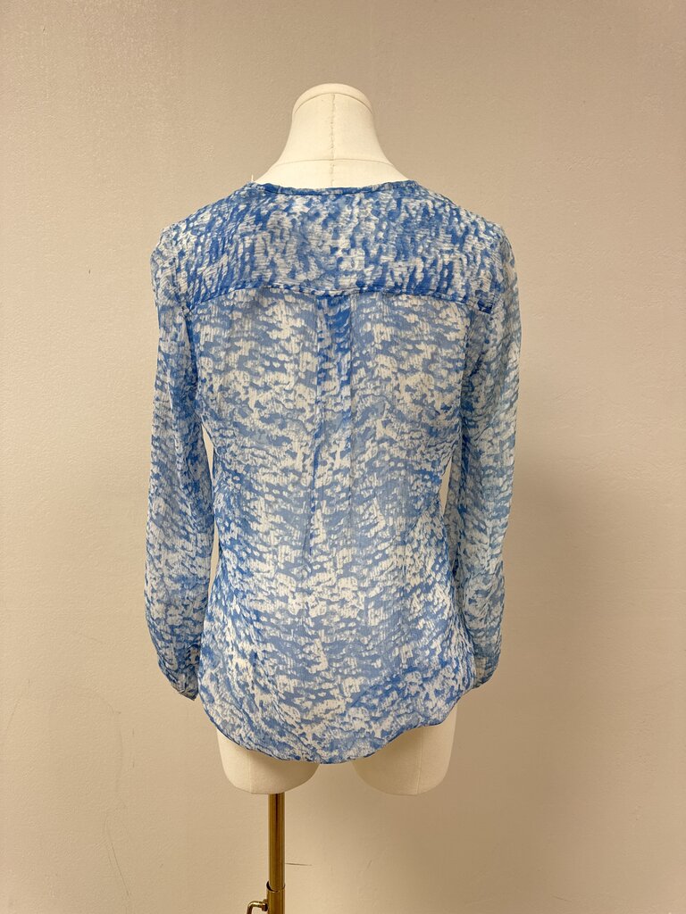 Isabel Marant Blue Cloud Print Blouse