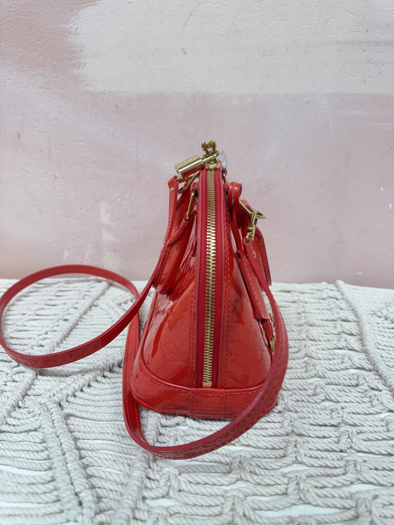 Louis Vuitton Red Vernis Alma BB