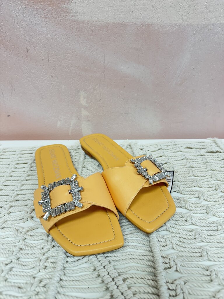 Stuart Weitzman Peach Crystal Sandal