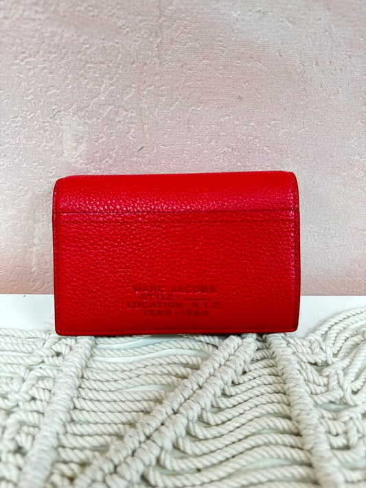 Marc Jacobs Red Pebbled Leather Wallet
