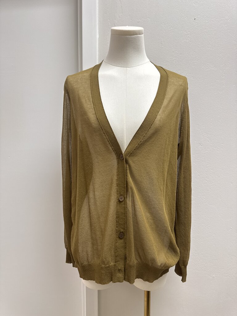 Lafayette 148 Moss Sheer Cardigan