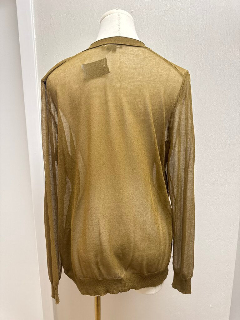 Lafayette 148 Moss Sheer Cardigan
