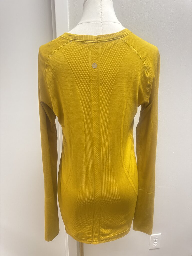 Lululemon Mustard Logo Long Sleeve Tee