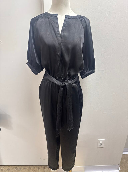 Ramy Brook Black Satin Jumpsuit