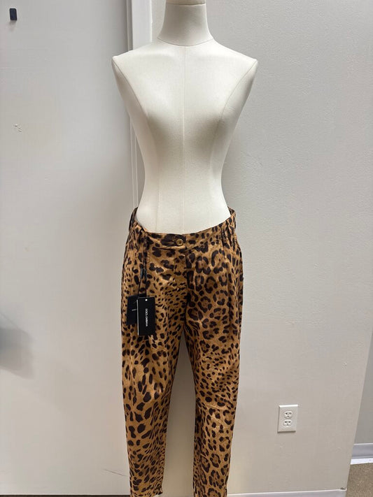 Dolce & Gabbana Animal Print Trouser NWT