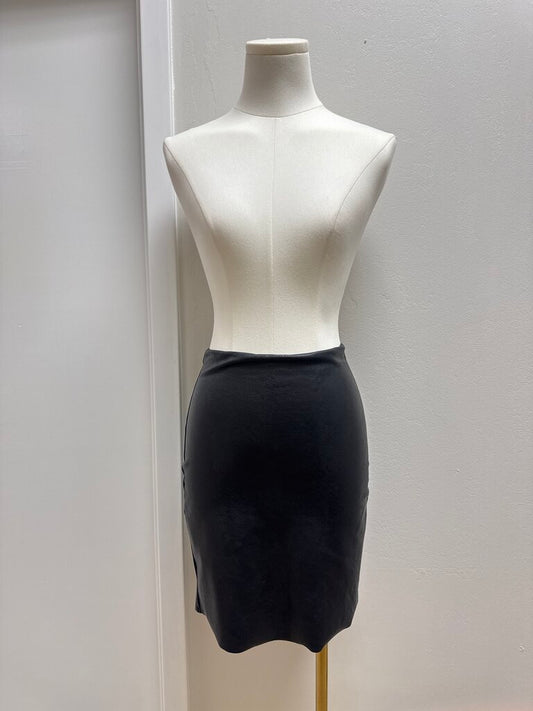 Commando Black Faux Leather Mini Skirt