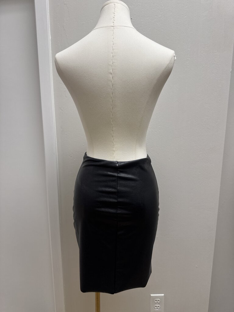 Commando Black Faux Leather Mini Skirt