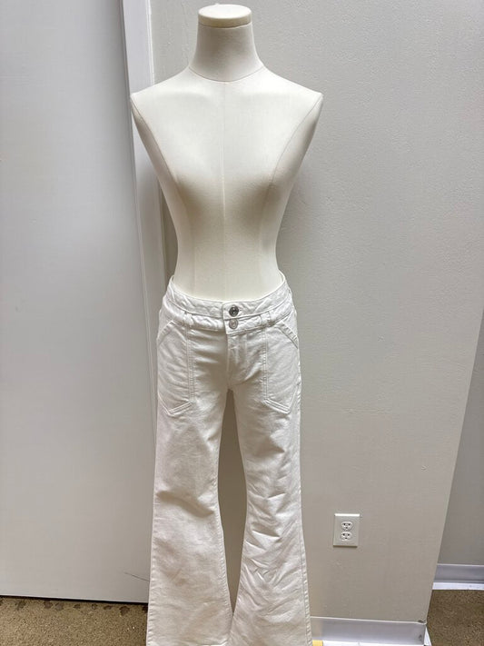Frame White Bell Bottom Jean