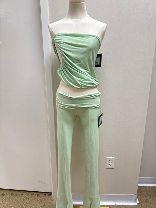 Norma Kamali Seafoam Pant Set NWT