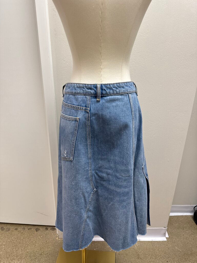 Tory Burch Denim Midi Skirt