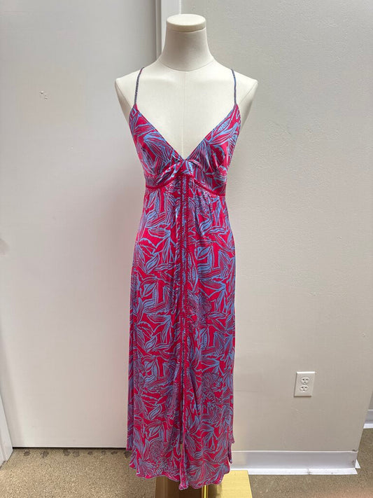 Poupette St Barth Blue and Red Sundress