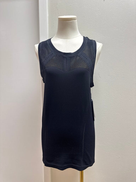 Athleta Black Perforated Tank NWT