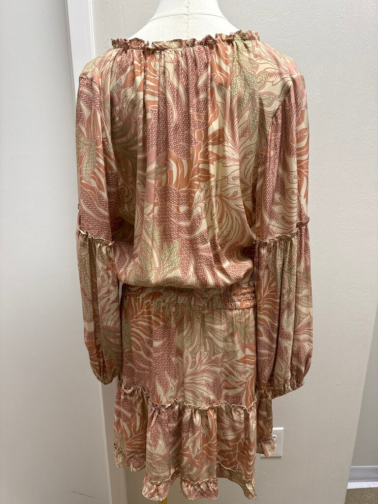 Natalie Martin Mauve Floral Midi Dress NWT
